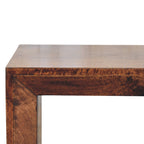 Solid Wood Solis California Side Table With Open Storage