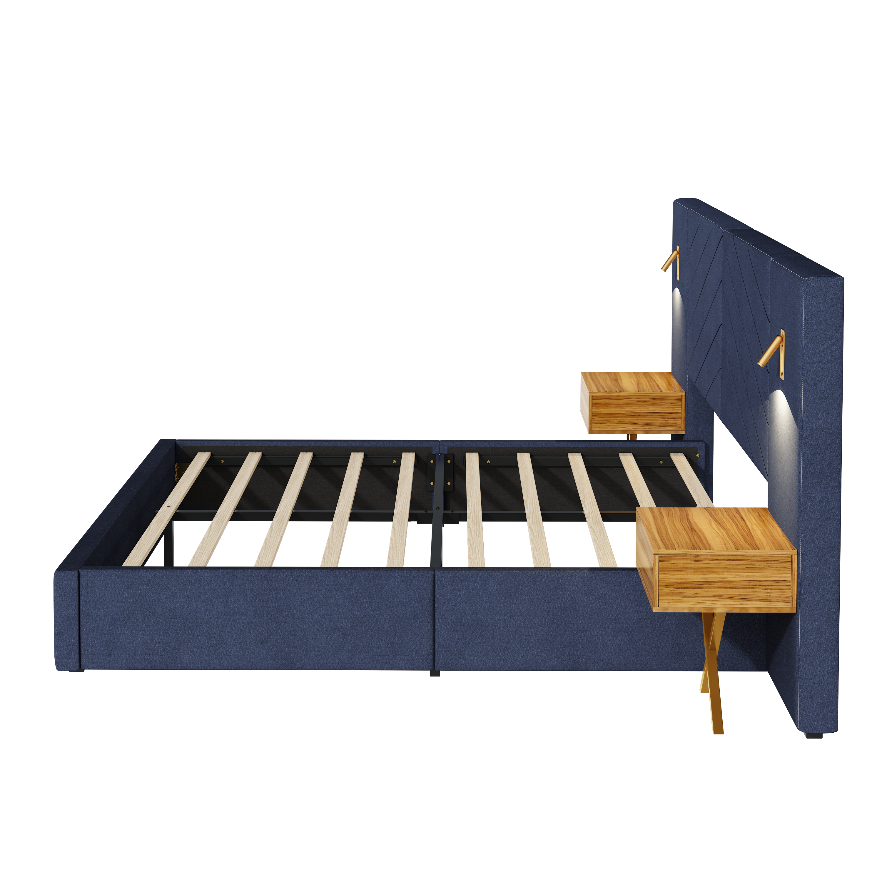 Queen Size Velvet Bed Frame