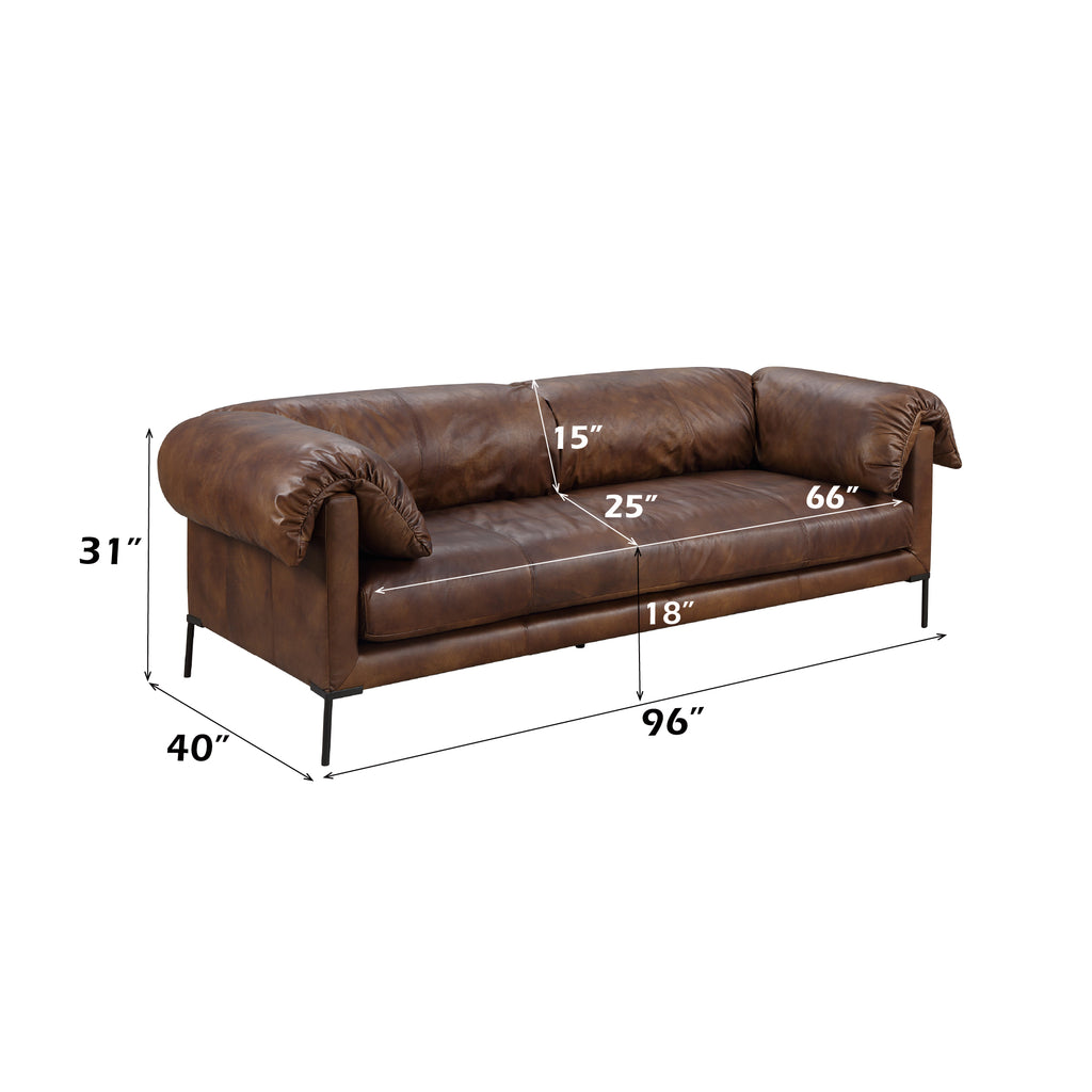 Jaron Leather Sofa