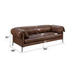 Jaron Leather Sofa