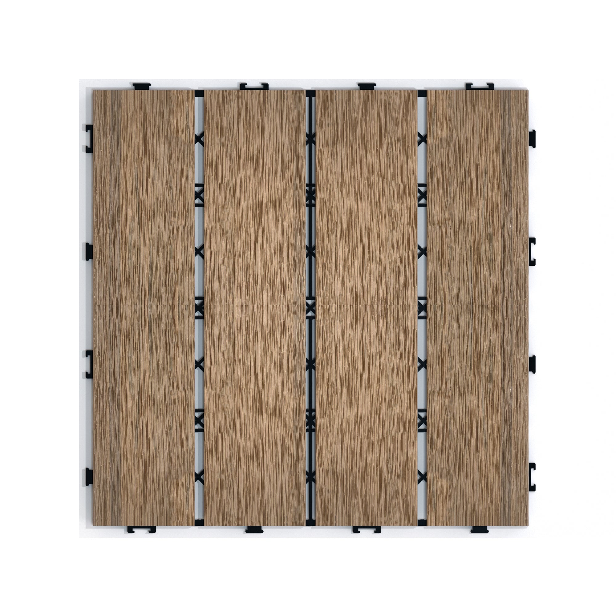 WPC Wood-Plastic Composite Patio Floor Tiles