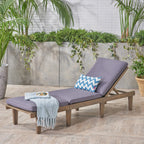 Ariana KD Wood Chaise Lounge With Cushion