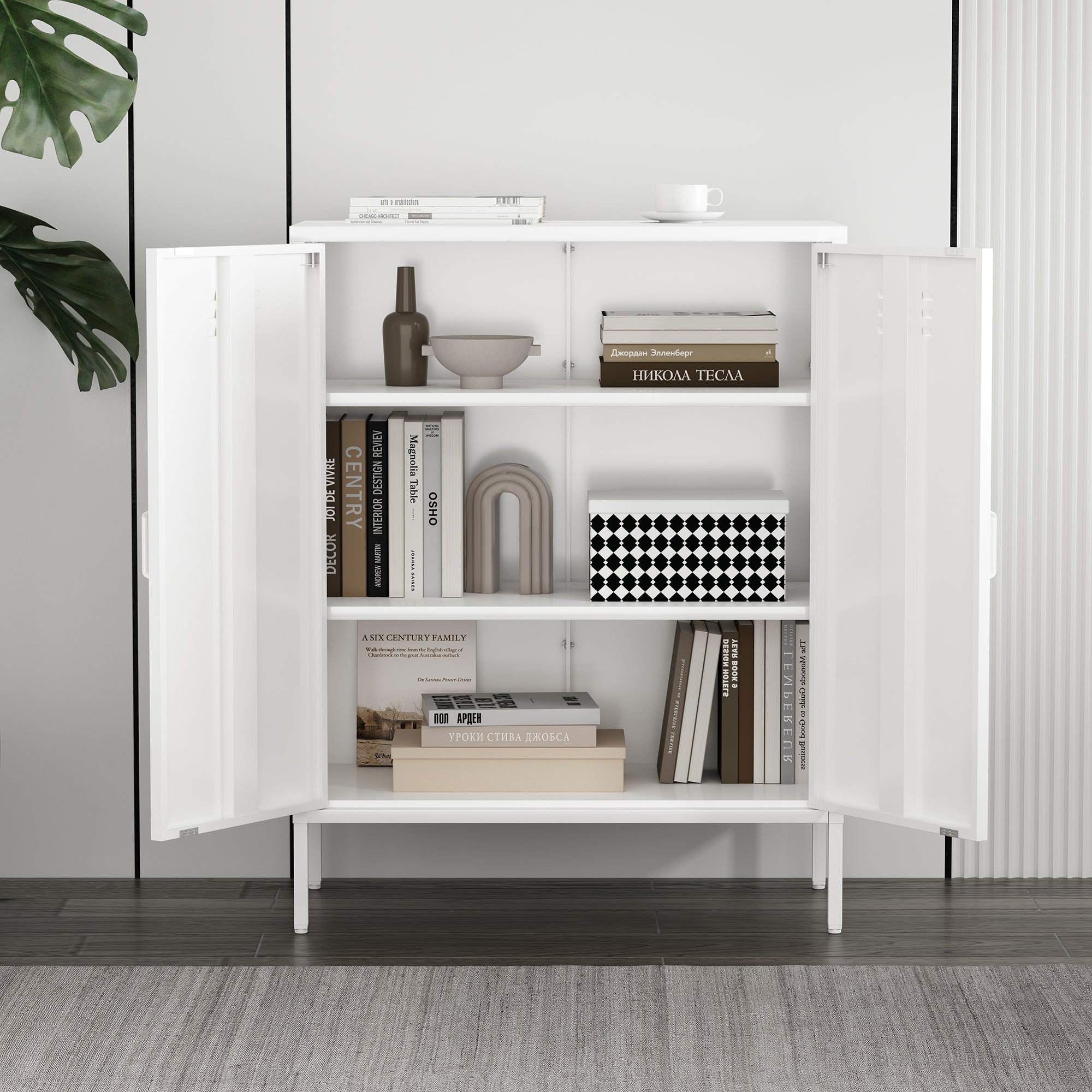 Naomi 32" Metal Accent Cabinet