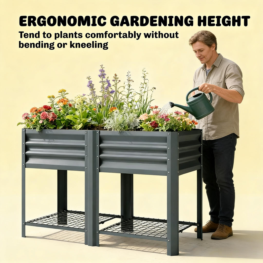 Patio Planter Box: Outdoor Elevated Garden Bed