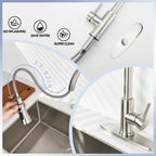 Brushed Nickel Pull-Down Kitchen Faucet