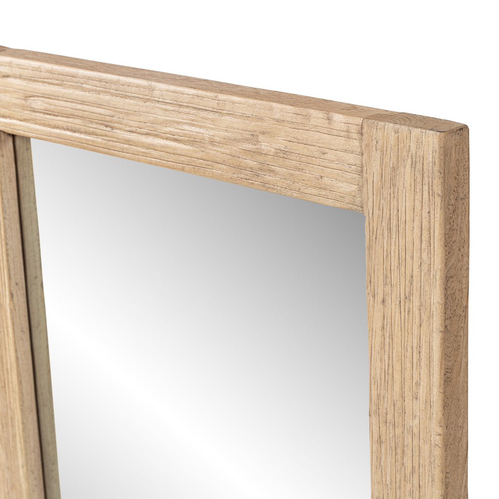 Langford 47" Solid Reclaimed Elm Wall Mirror, Heritage Light