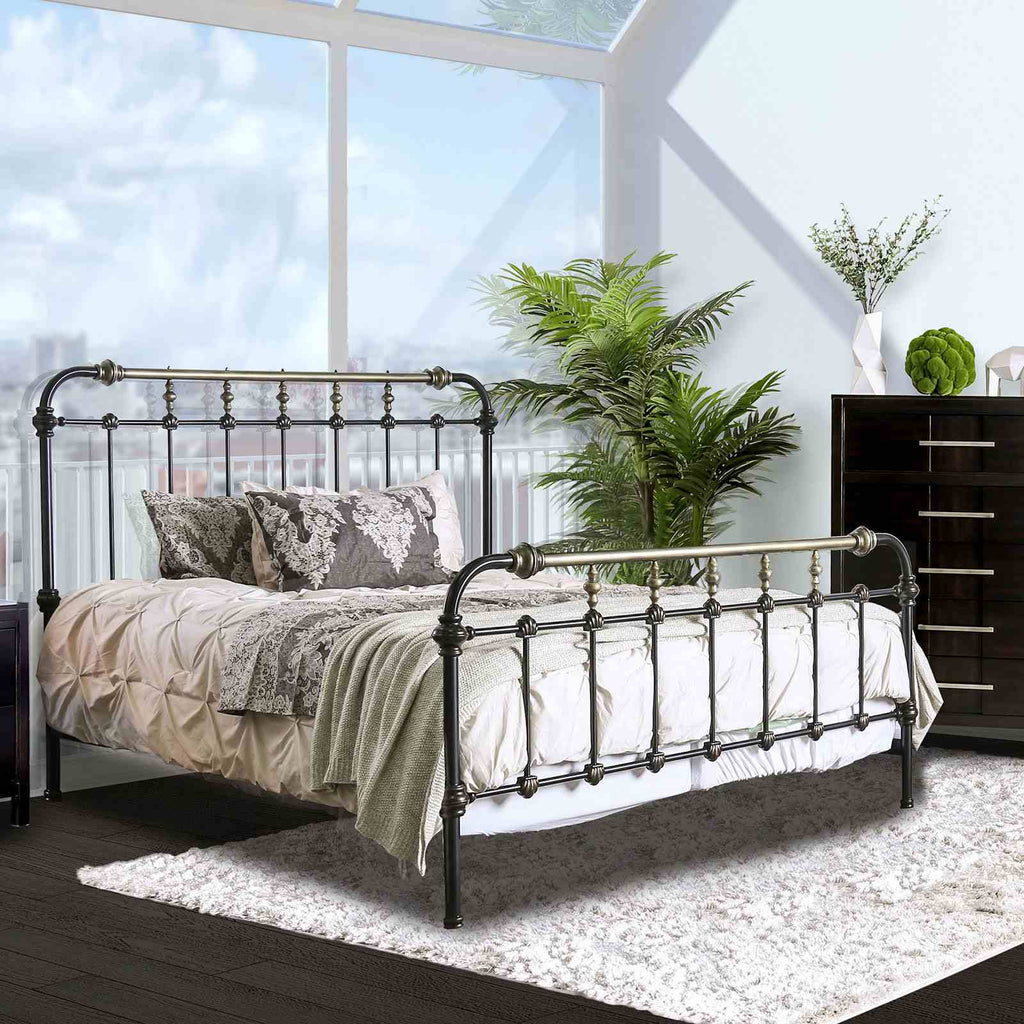 Transitional Style Antique Bed