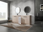 84 Inch Freestanding Bathroom Vanity with Ceramic Sink