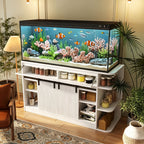 75 Gallon Fish Tank Stand with LED Light & Power Outlets
