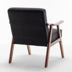 Accent Chair with Velvet Upholstery and Solid Wood Frame