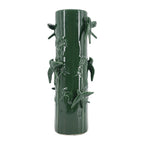 Tall Ceramic Vase - Deep Forest Green