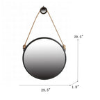 29.5" Hanging Round Mirror