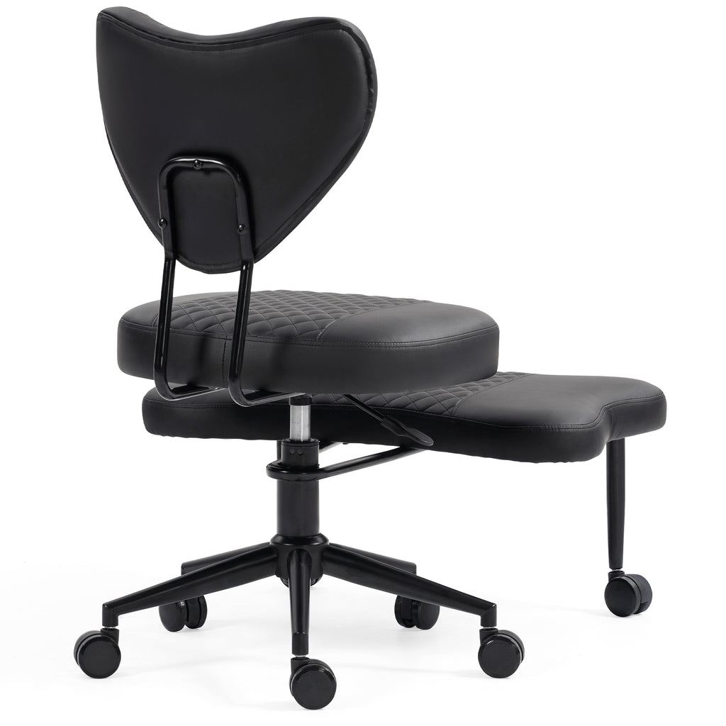 Upgraded Ergonomic Cross Legged Swivel Chair
