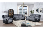 Alicia Grey/Black Reclining Sofa