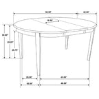 Gabriel 7-Piece Extension Leaf Dining Table Set - Cappuccino