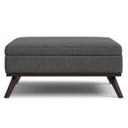 Owen 40 Inch Wide XL Square Coffee Table Storage Ottoman
