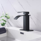 Waterfall Spout Bathroom Sink Single Handle Faucet