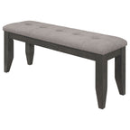 Erskin Dark Upholstered Dining Bench