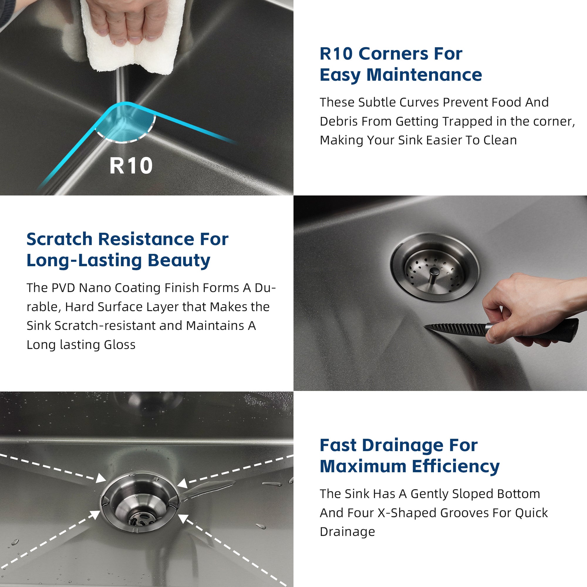 33 Gunmetal Kitchen Sink