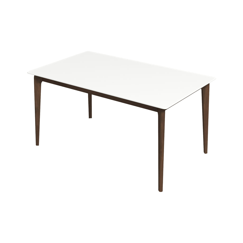 Lindsey Mid-Century Modern Solid Wood Dining Table