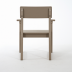 Antique Wood Color HDPE Outdoor & Garden Armchairs