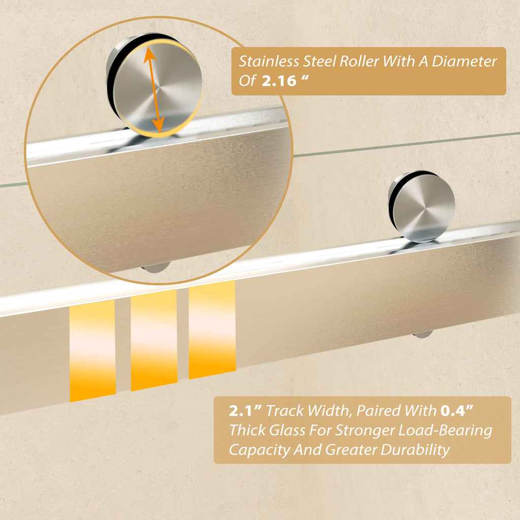 Frameless Sliding Glass Shower Doors