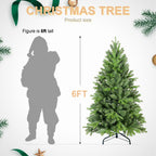 5FT Christmas Tree with 756 PE+PVC Tips
