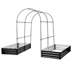 Raised Garden Bed with Arch Trellis - 2 Pack