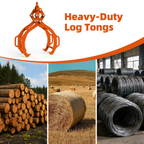 28-Inch Log Lifting Tongs with 4-Claw Heavy Duty Design