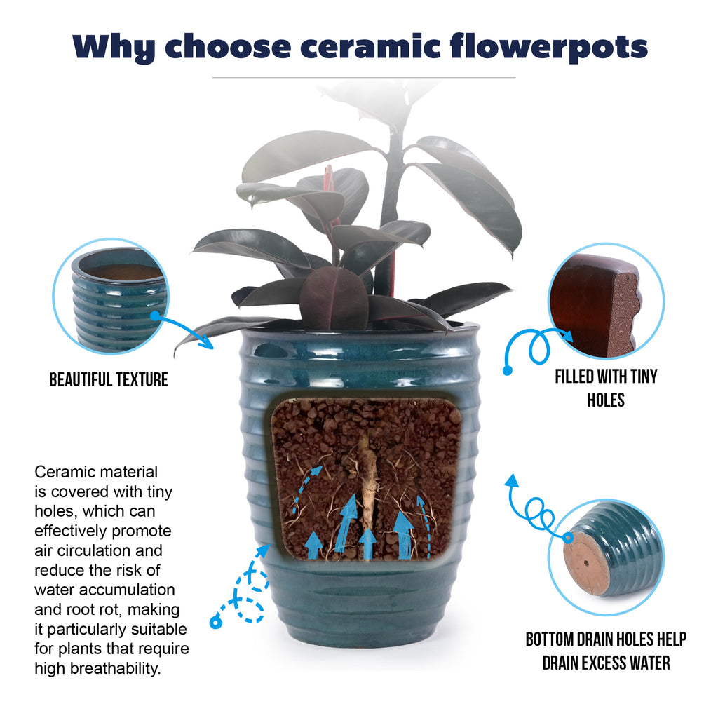 Handmade Deep Garden Pot