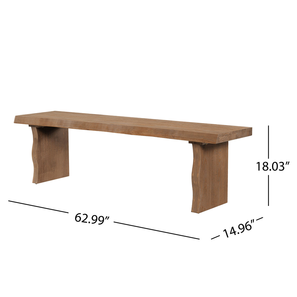 Indoor Pine Dining Bench