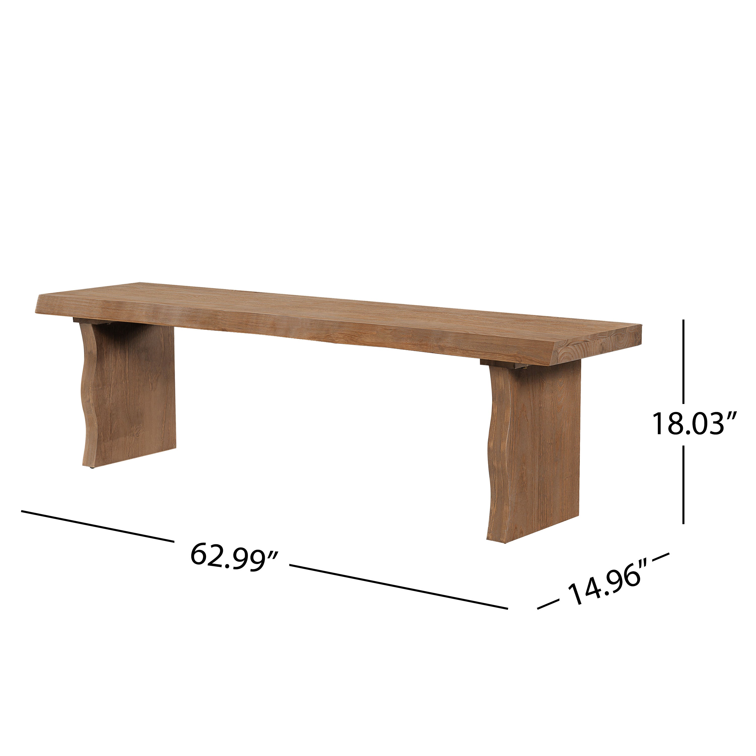 Indoor Pine Dining Bench