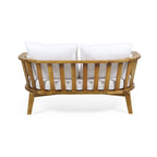2-Person Outdoor Acacia Wood Patio Seating Group
