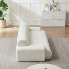 87.4-Inch Cloud Series Minimalist Button-Tufted Three-Seater Sofa