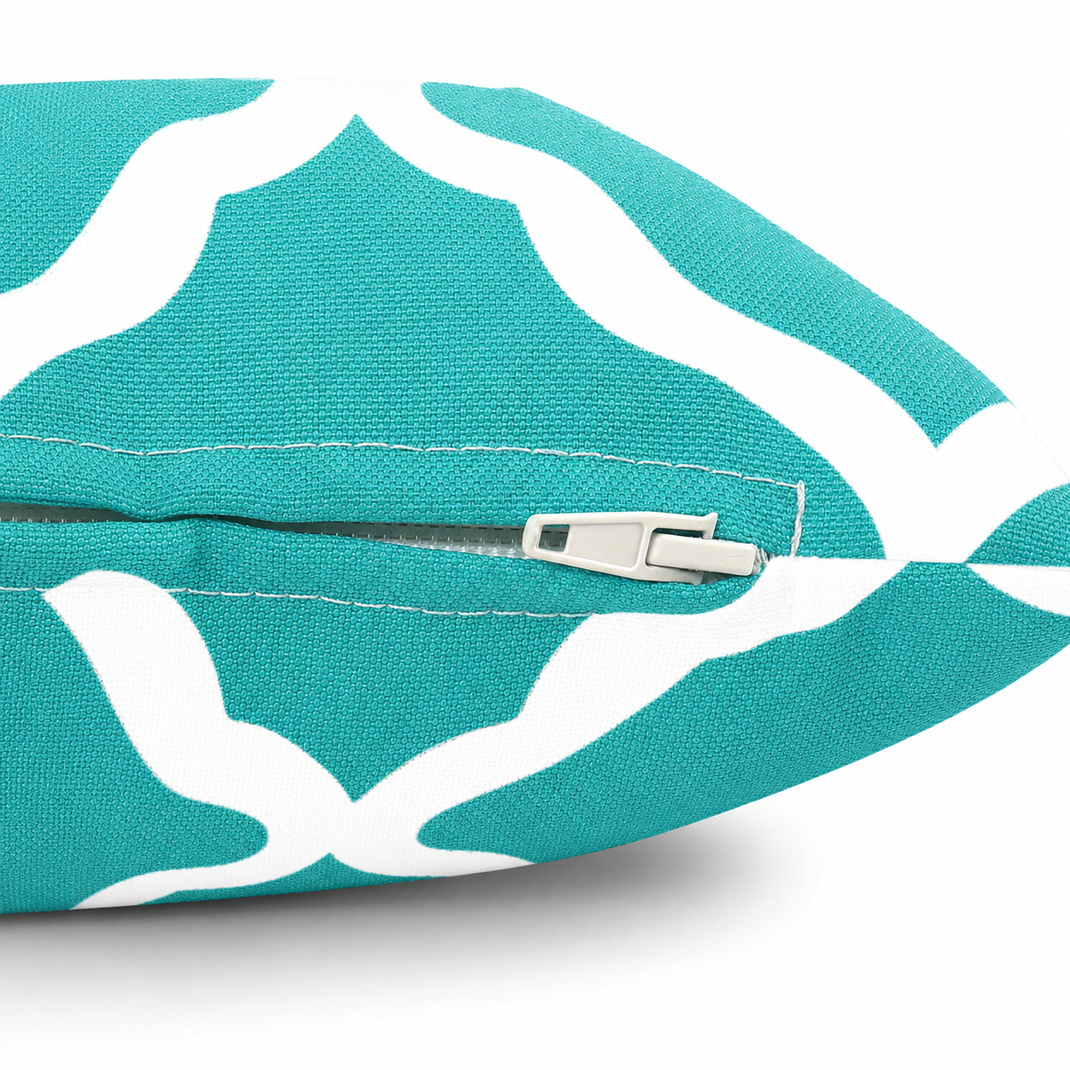 2 Pack Outdoor Pillow Covers - Aqua Moroccan
