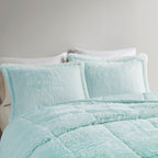 Twin/Twin XL Ombre Shaggy Long Fur Comforter Mini Set