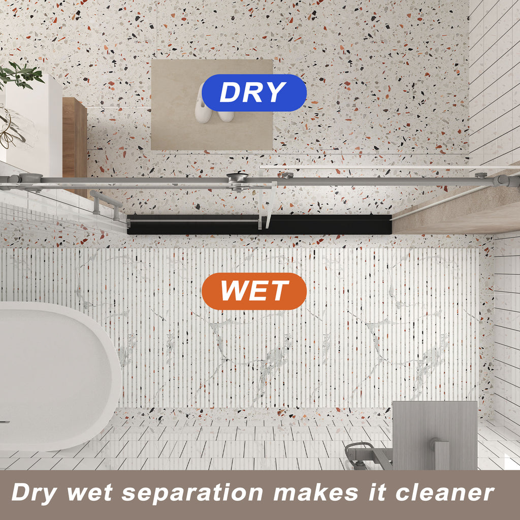 Frameless Shower Door 44-48"W x 76"H