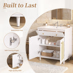 30" Bathroom Vanity with Ceramic Sink