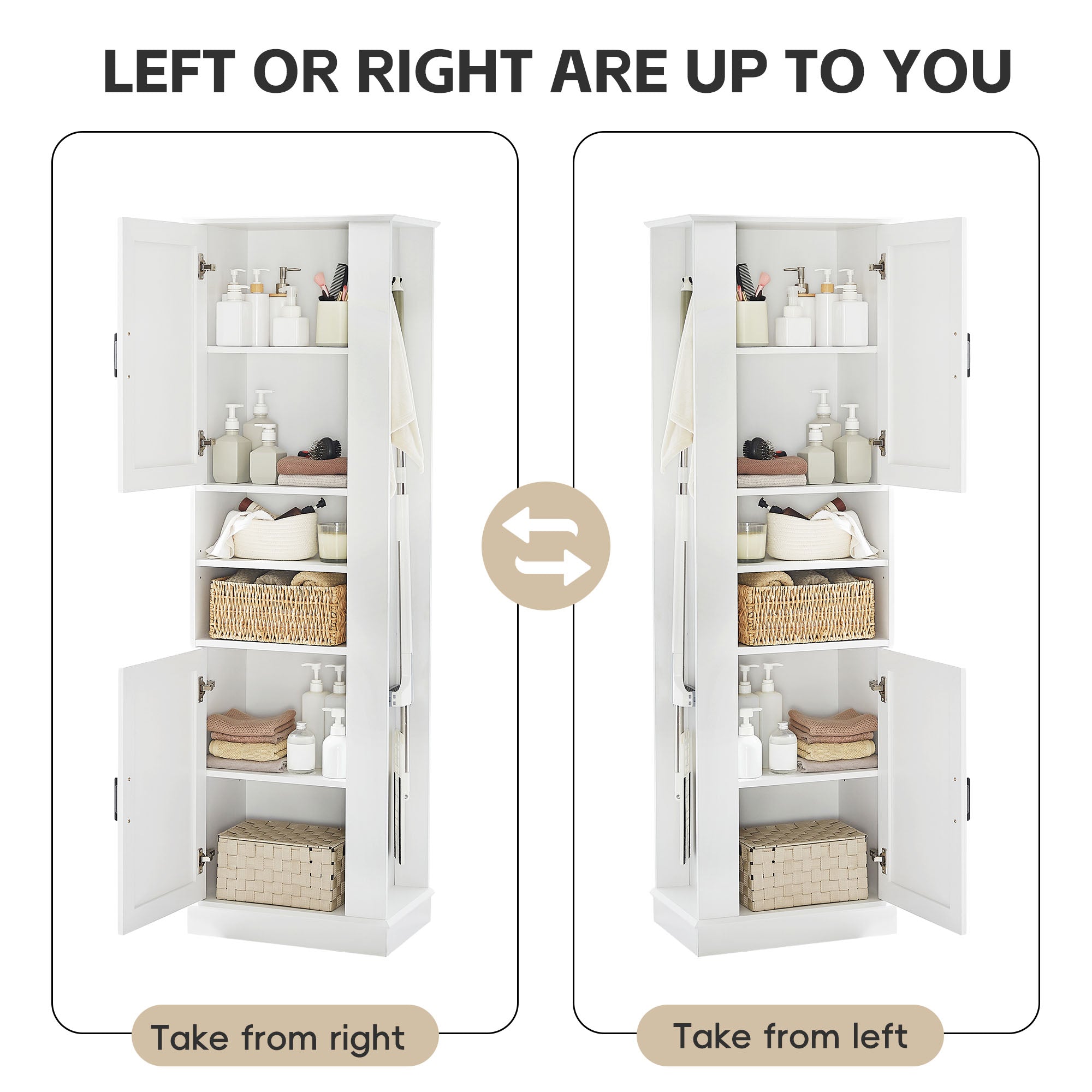 Tall Bathroom Storage Cabinet