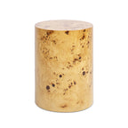 Nebula 20" Accent Oval Pillar Side Table, Warm