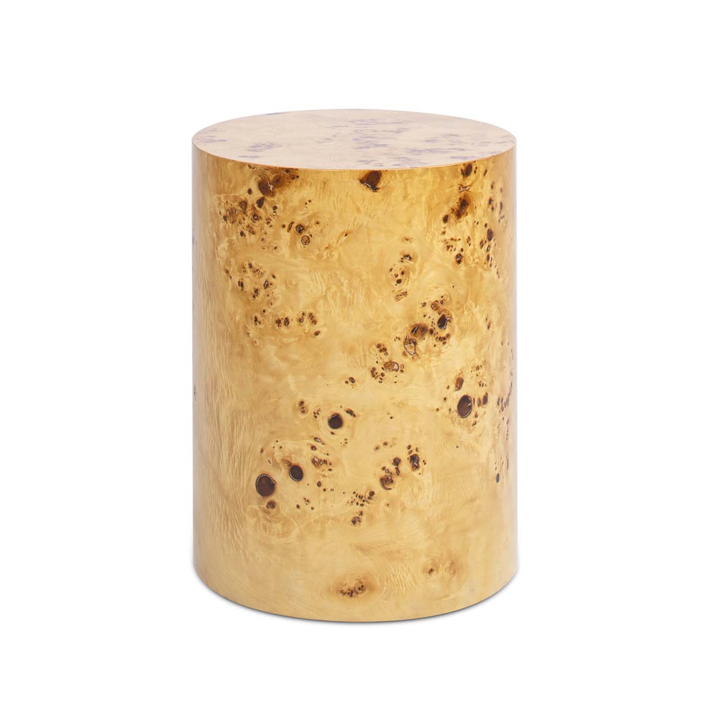 Nebula 20" Accent Oval Pillar Side Table, Warm