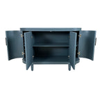 Modern Curved Sideboard 47.2-Inch Decorative Storage Cabinet