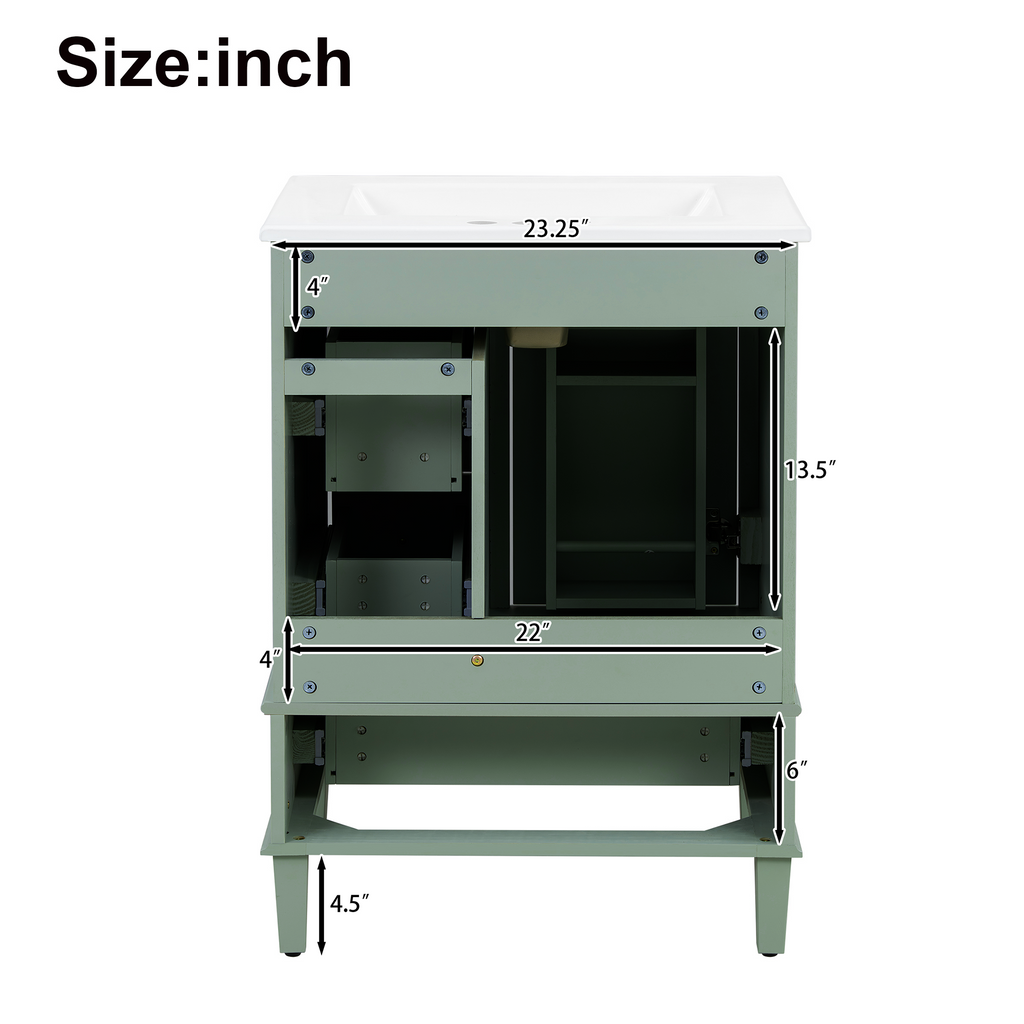 24-Inch Light Bathroom Vanity Cabinet