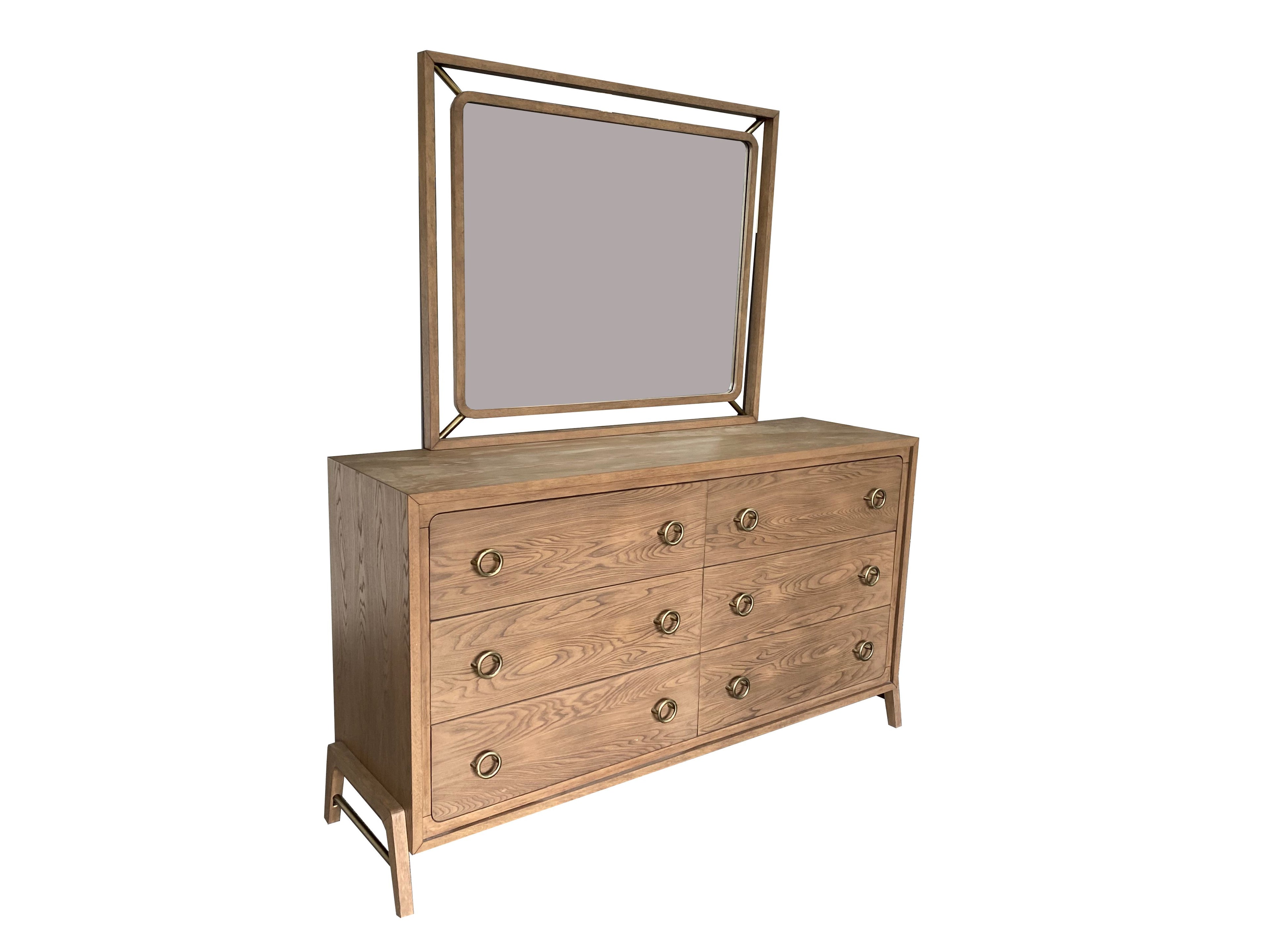 Mirror in Latte Finish