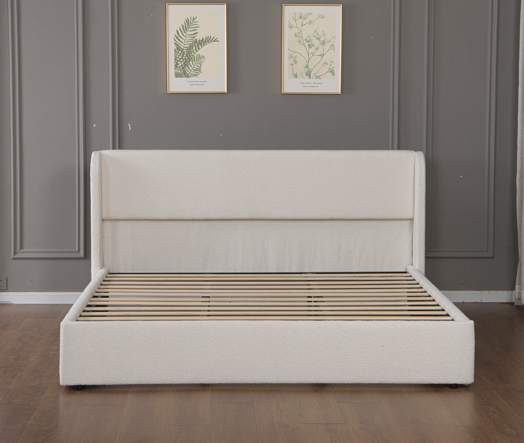 King Size Boucle Bed Frame