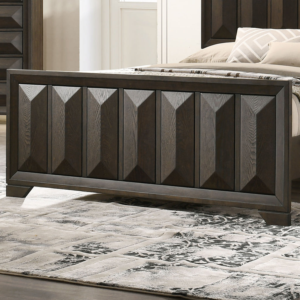 Espresso Queen Size Bed Panel Headboard