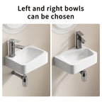 Floating Bathroom Sink Wall Mounted - Rectangle Vessel Sink