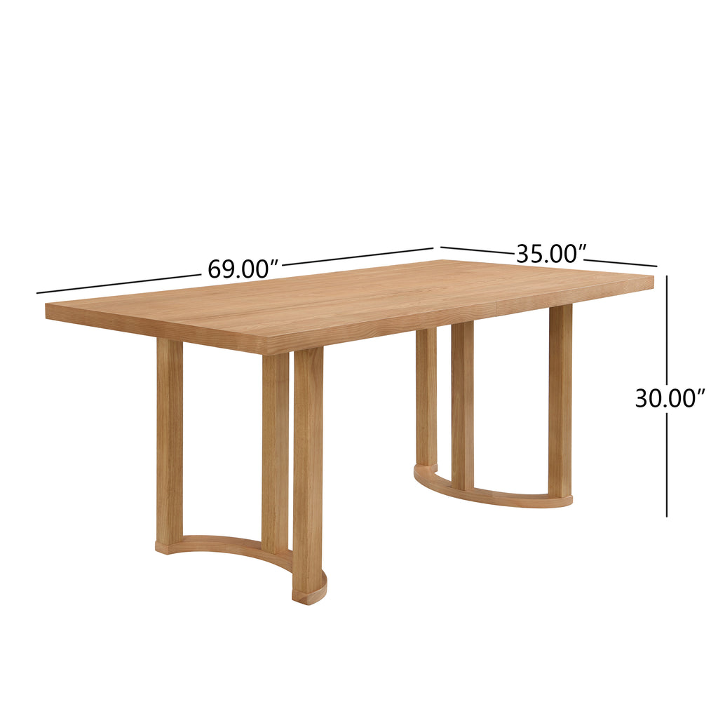 69 Inches Dining Table (Natural)