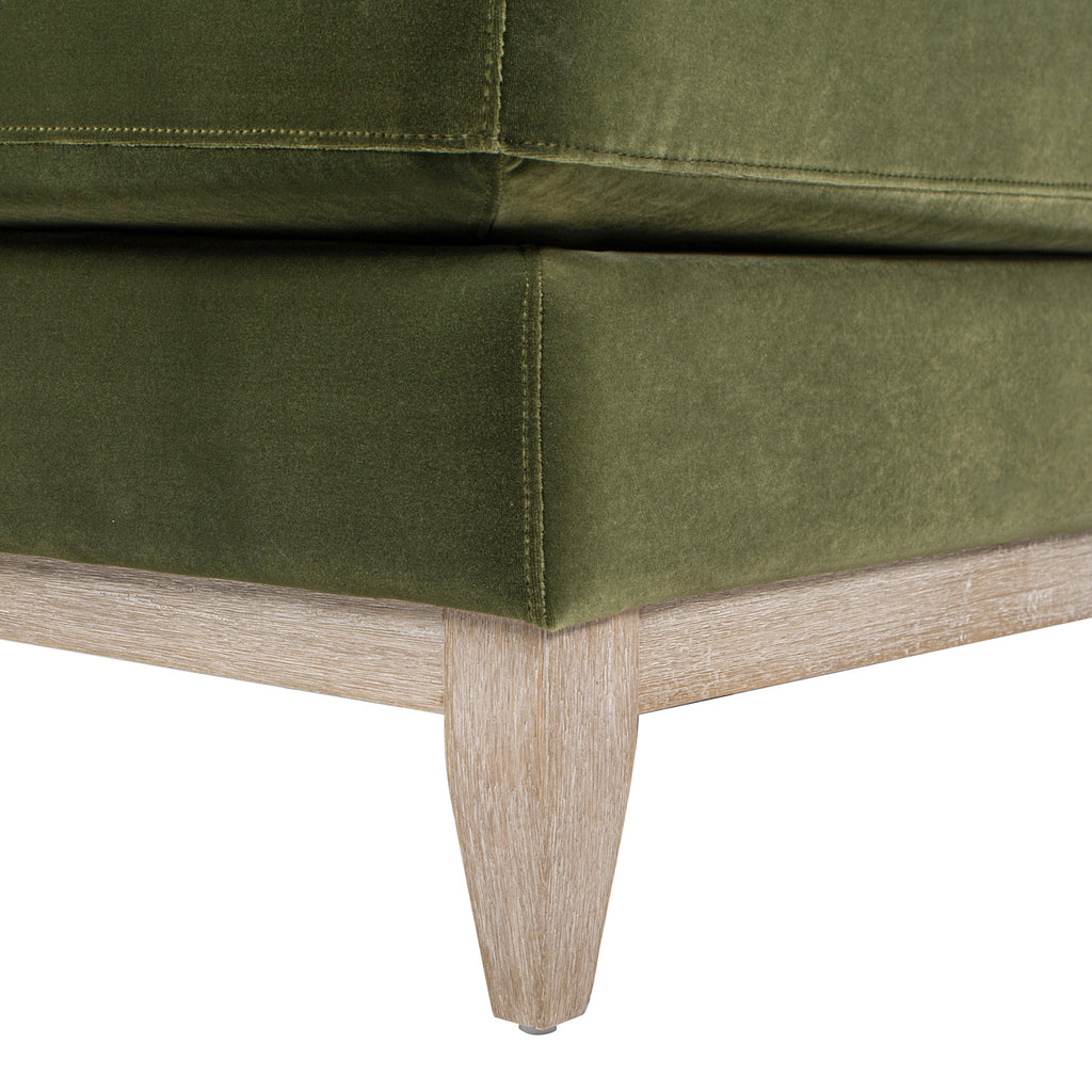 Pasadena Modern Farmhouse Chaise Lounge Chair, Olive