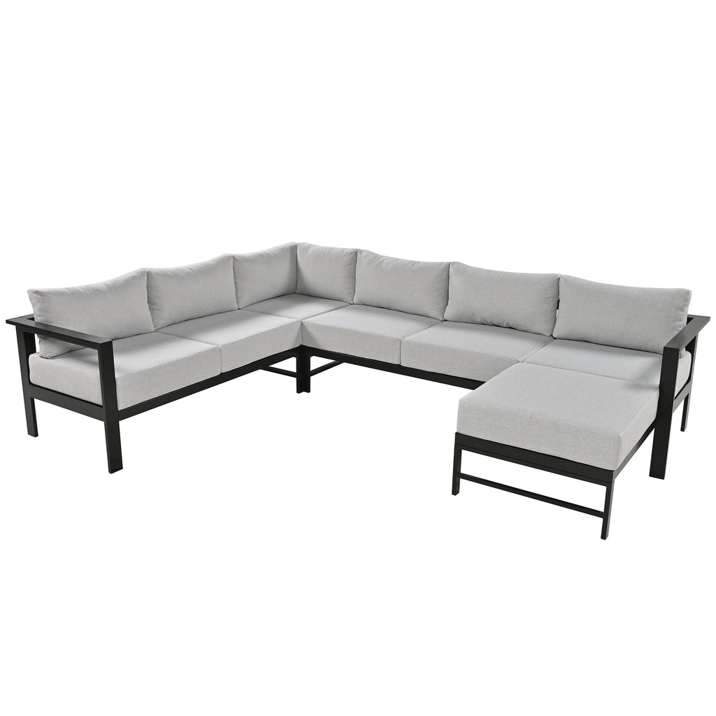 U-Style U-Shaped Outdoor Sectional Sofa Set